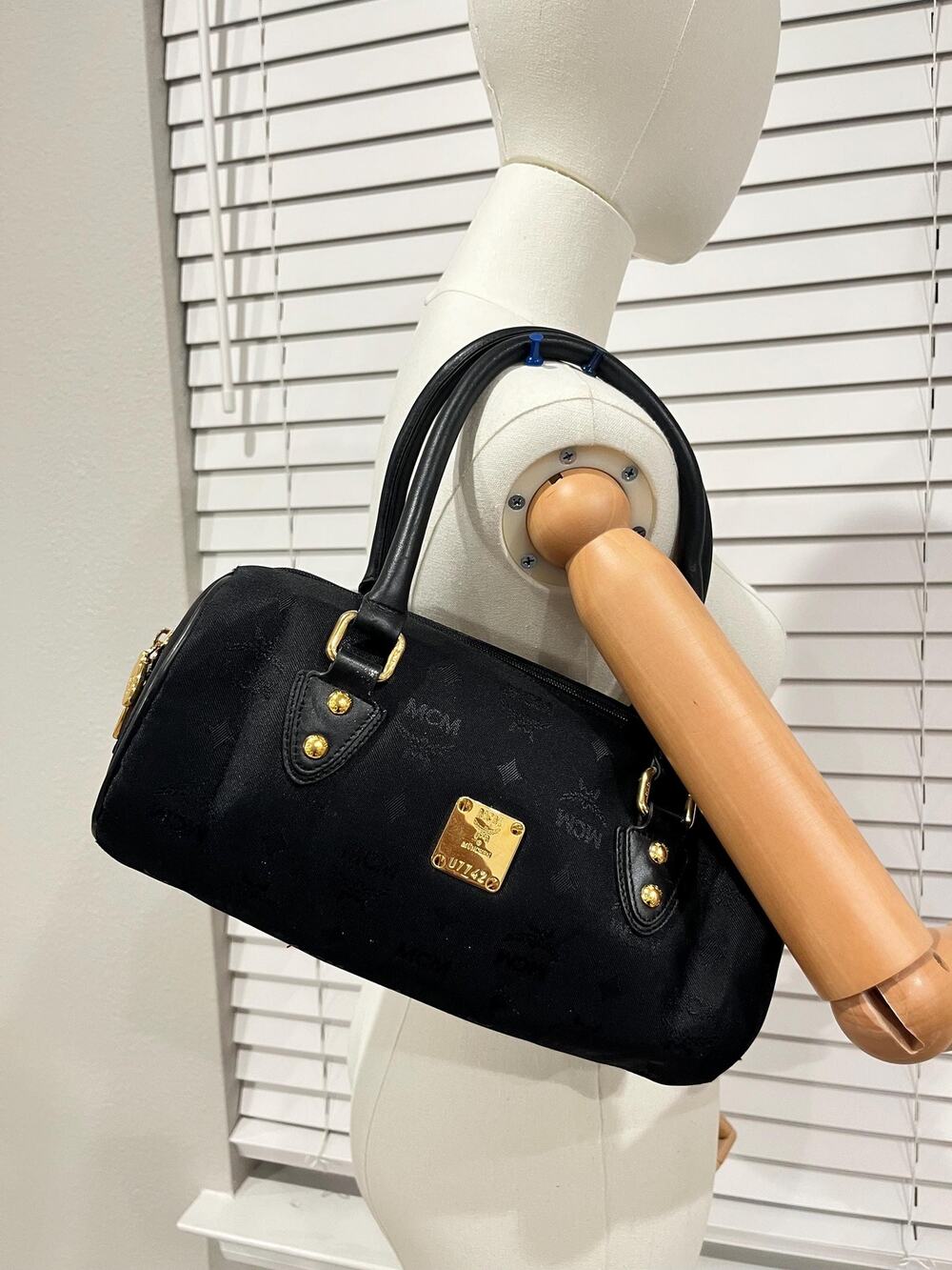 MCM Vintage cloth drum bag